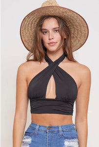 CRISSCROSSED  HALTER